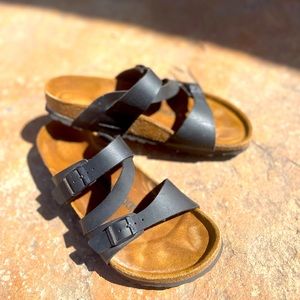 Birkenstock womens Salina slide in black